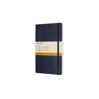 Moleskine notebook softcover large lined sapphire blue - 13 x 21cm / sapphire blue