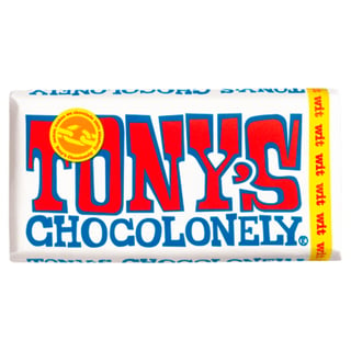 Tony's Chocolonely Chocoladereep Wit Fairtrade