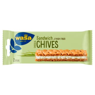 Wasa Sandwich Cheese & Chives 3x2 Stuks