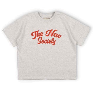 The New Society Ios Tee Grey Melange