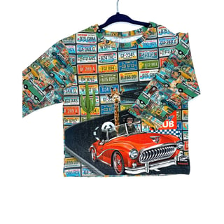 Animals On The Road Print T-Shirt