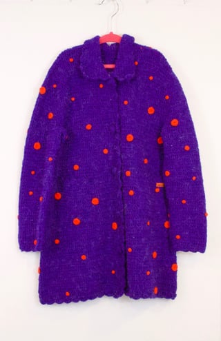 Dotted Coat Purple