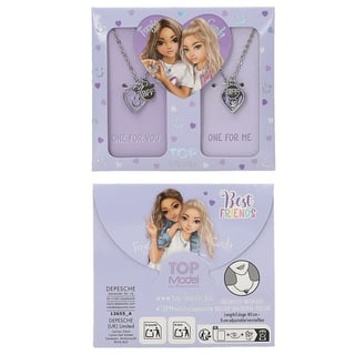 TOPModel BFF Ketting Hartjes Paars