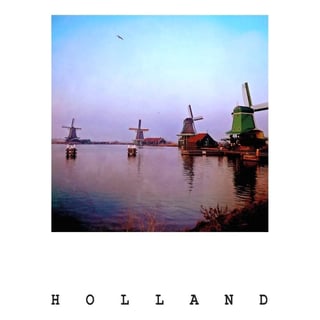 Postkaart - Holland - Molens Zaanse Schans