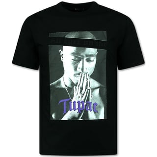 Tupac - Oversized T Shirt Heren - All Eyez on Me - T Shirt Heren Met Print - 685 - Zwart