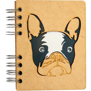 Sustainable journal - Recycled paper - Dog - SMALL (A6) / Blank