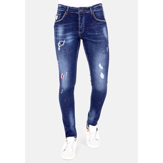 Exclusieve Heren Jeans Met Studs - 1025 - Blauw