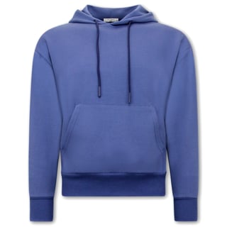 Basic Oversize Fit Hoodie - Navy