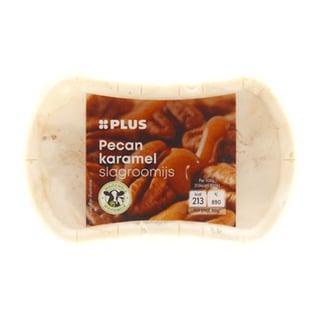 PLUS Kleintje Slagroomijs Pecan Karamel