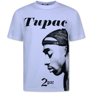2Pac - Heren Tshirt Met Opdruk - T Shirt Heren Met Print - Funny Shirt - 663 - Wit