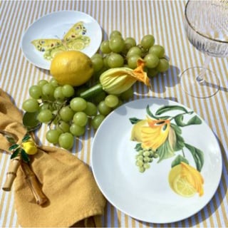 Botanical Wonders- Breakfast Plate Lemon/Grapes