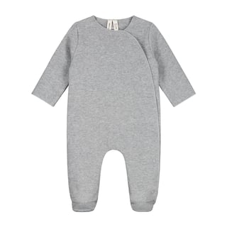 Gray Label Newborn Suit with Snaps Grey Melange