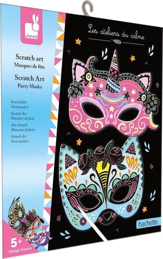 Janod Scratch Art - Feest Masker