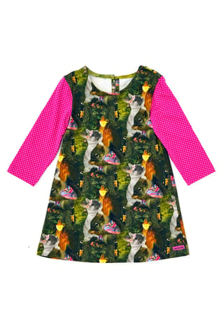 ONE OF A KIND Sweet Bunny And Squirrel Dress