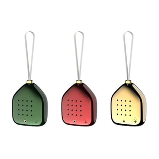 Kerstballen Set Jingle Bells Met Kerstgeluiden Groen Rood Goud 6x7cm