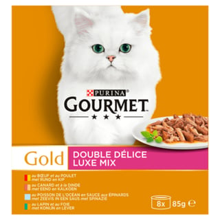 Gourmet Gold Luxe Mix Kattenvoer Nat Vis/vlees