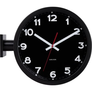 Karlsson Wall Clock Double Sided - black