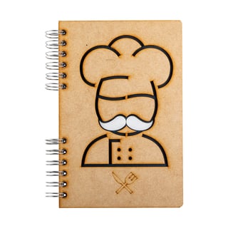 Sustainable journal - Recipebook - Recycled paper - Chef