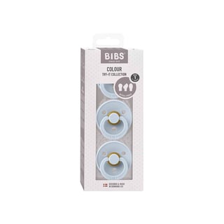 BIBS Try-It-3 Pack Collection - Pale Blue Size 1