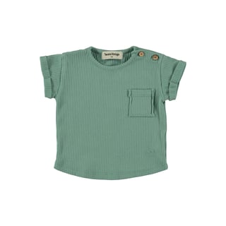 Tocoto Vintage Baby Ribbed T-Shirt Green