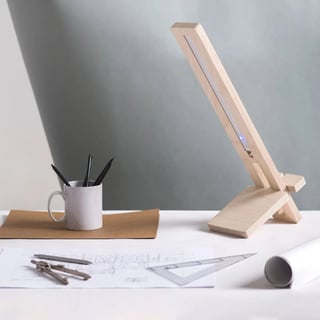 DeLamp Table Top Lamp - blank wood