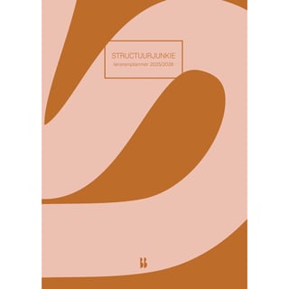 Structuurjunkie 2025/2026 Teacher Planner A4 NL