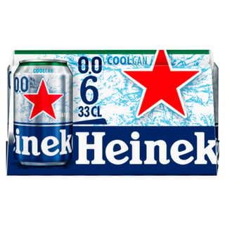 Heineken Premium Pilsener 0.0 Coolcan Blik 6x33cl