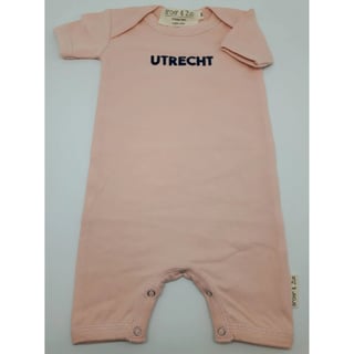 Broer & Zus - Romper Utrecht Blauw/Roze - Maten: 3 Maanden - Kleuren: Pink/Navy