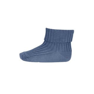 MP Denmark Cotten Rib Baby Socks Oeko-Tex Col. 4222 Stone Blue