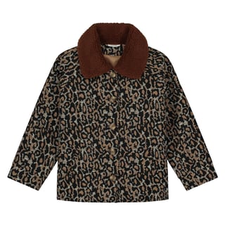 Daily Brat - Happy leopard jacket lustrous blue