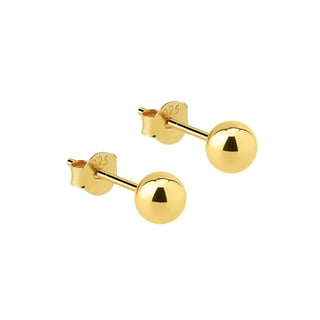 Classic Gold Plated Stud Earring 7 MM