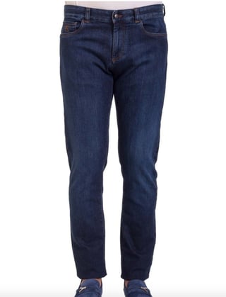 Canali Jeans Slim Fit Navy
