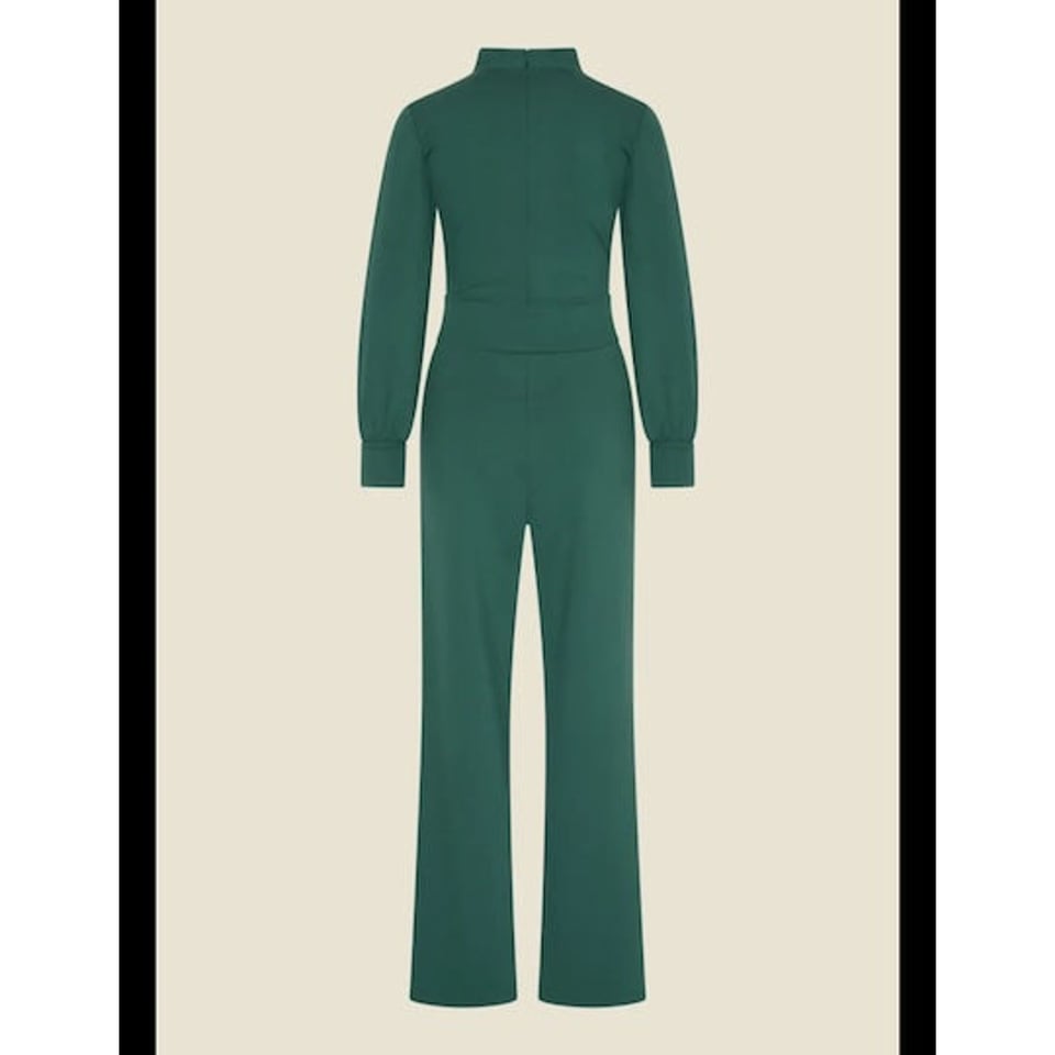 VERY CHERRY Classic Jumpsuit Emmylou Punty Forest Green