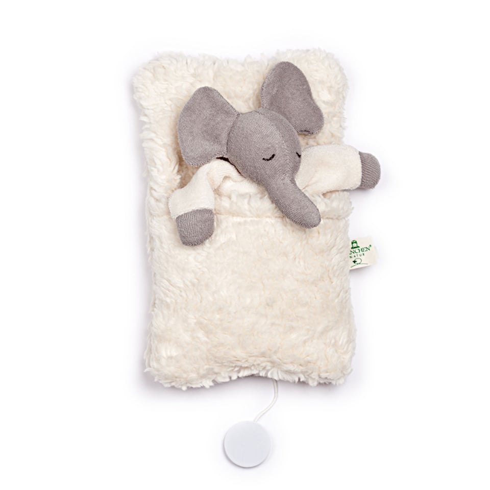 Speeldoos Wol Olifant 22 Cm