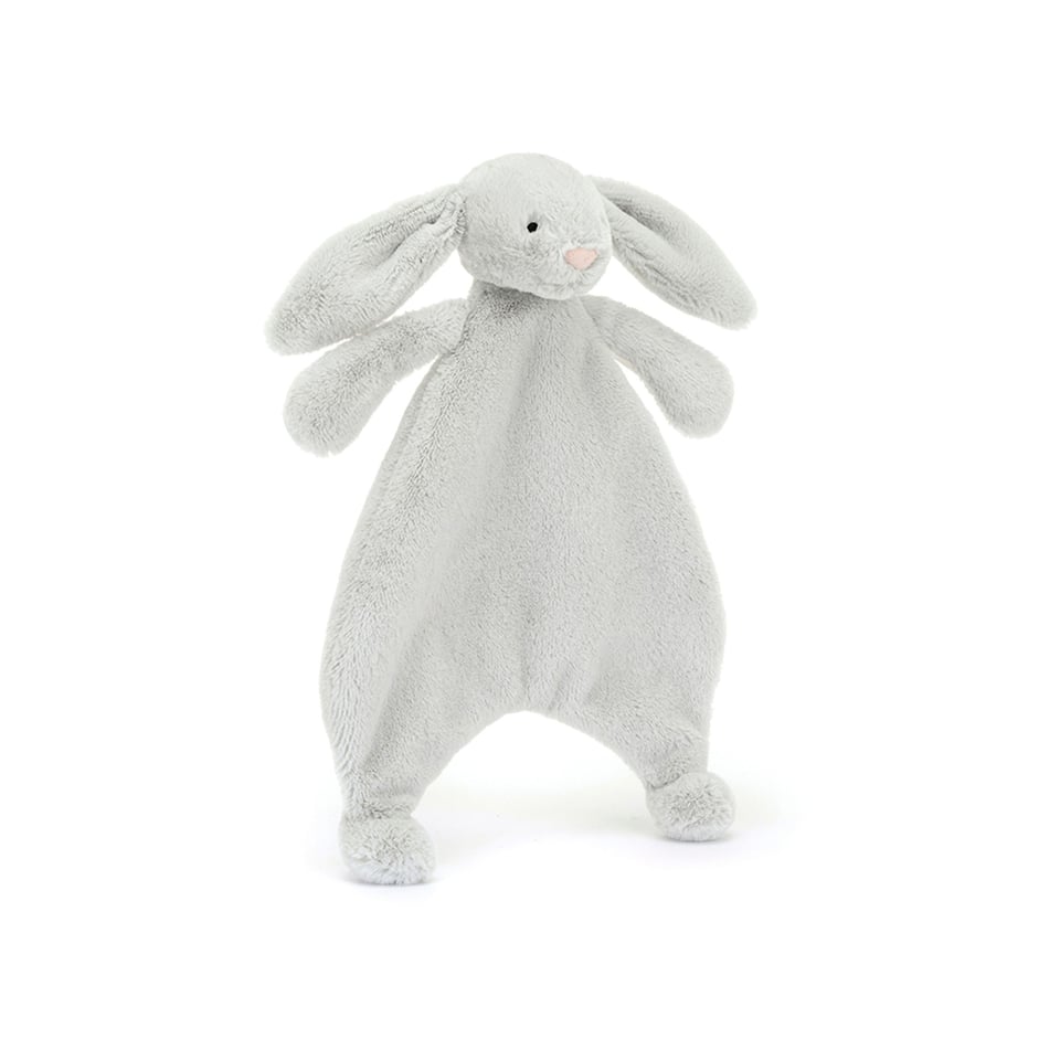 JELLYCAT Bashful Zilver Konijn Knuffeldoekje