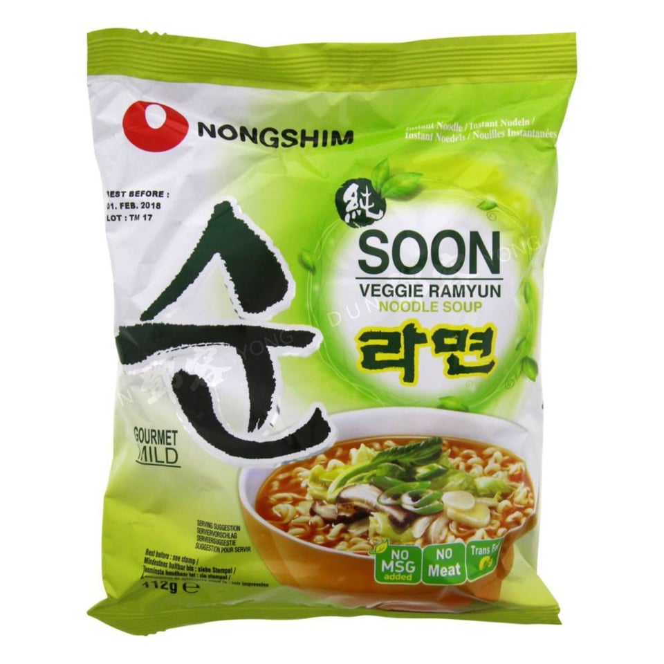 Ramyun Noedelsoep Vegetarisch