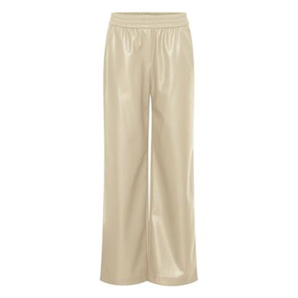 Jogger pants PU Leather Cream