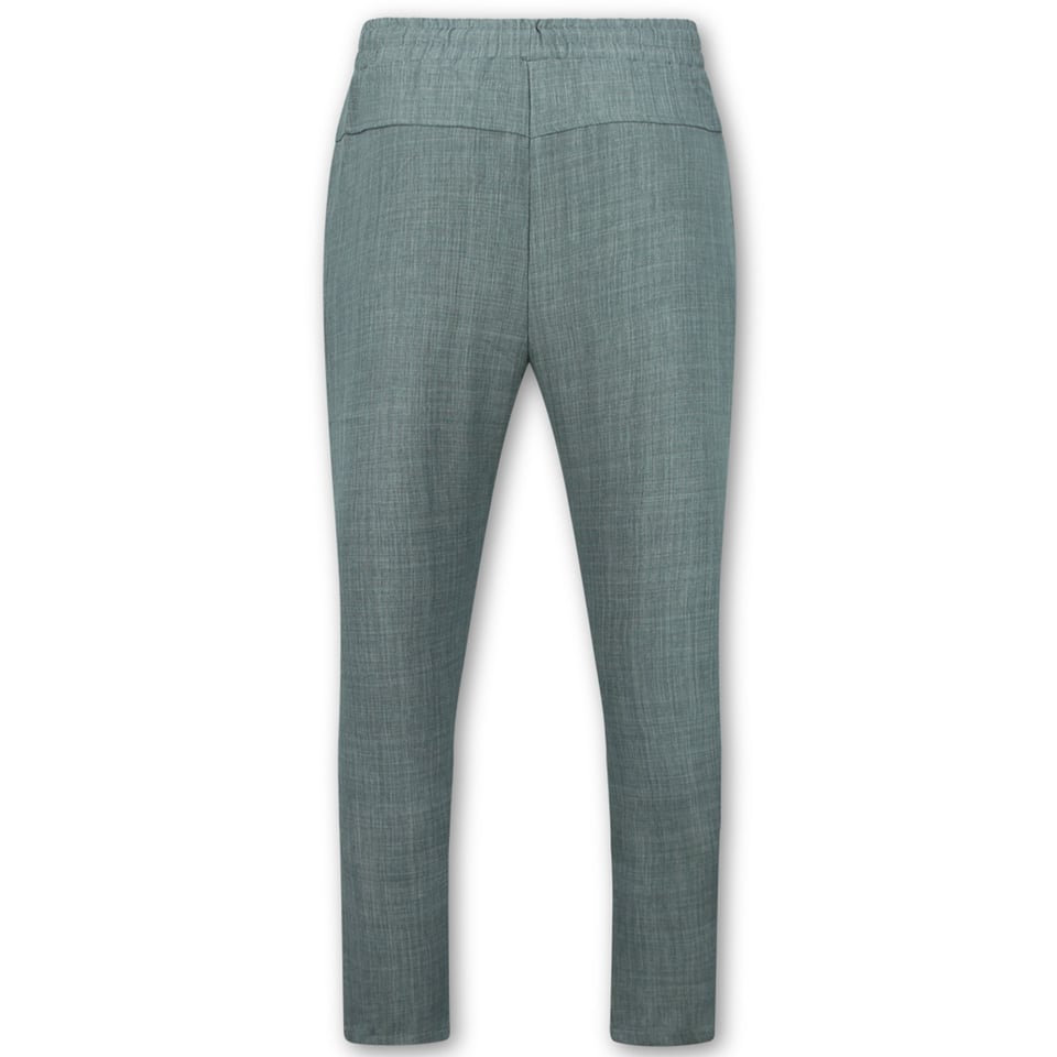 Linnen Zomerset Heren - Linnen Twinset - Linnen Overhemd Heren - Zomer Broek Heren - MG-012 - Grijs