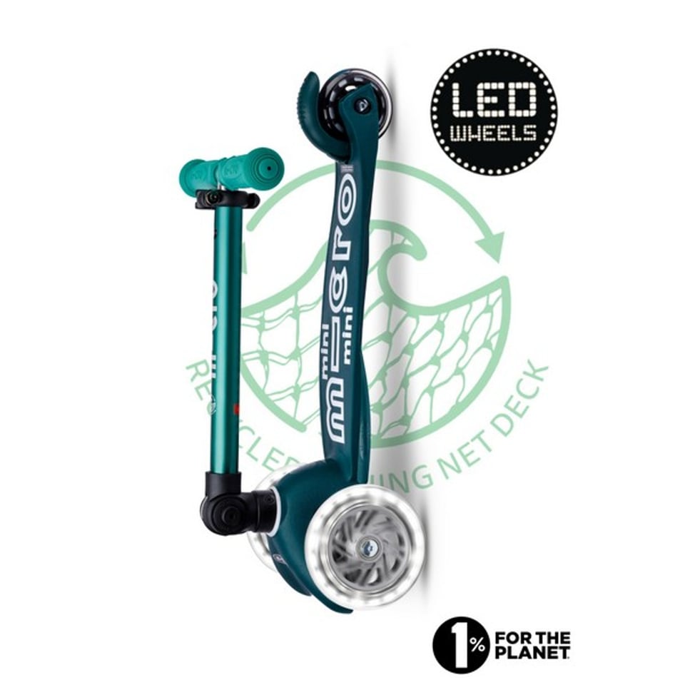 Mini Micro Step Deluxe Inklapbaar ECO LED Groen