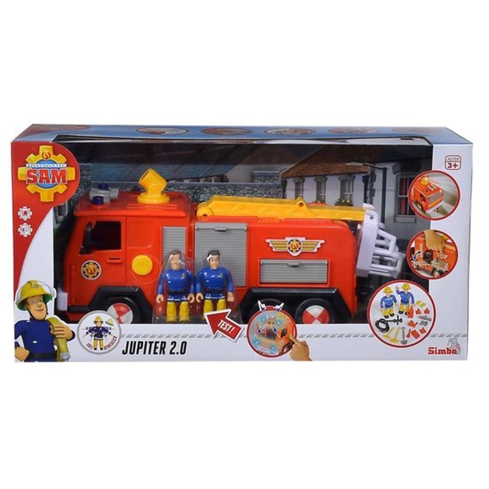 Voertuig Brandweerman Sam Brandweerauto Jupiter 28 Cm B/o