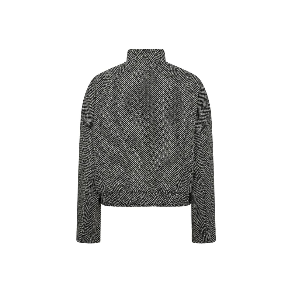 Co'Couture Tweedy Bomber - Black