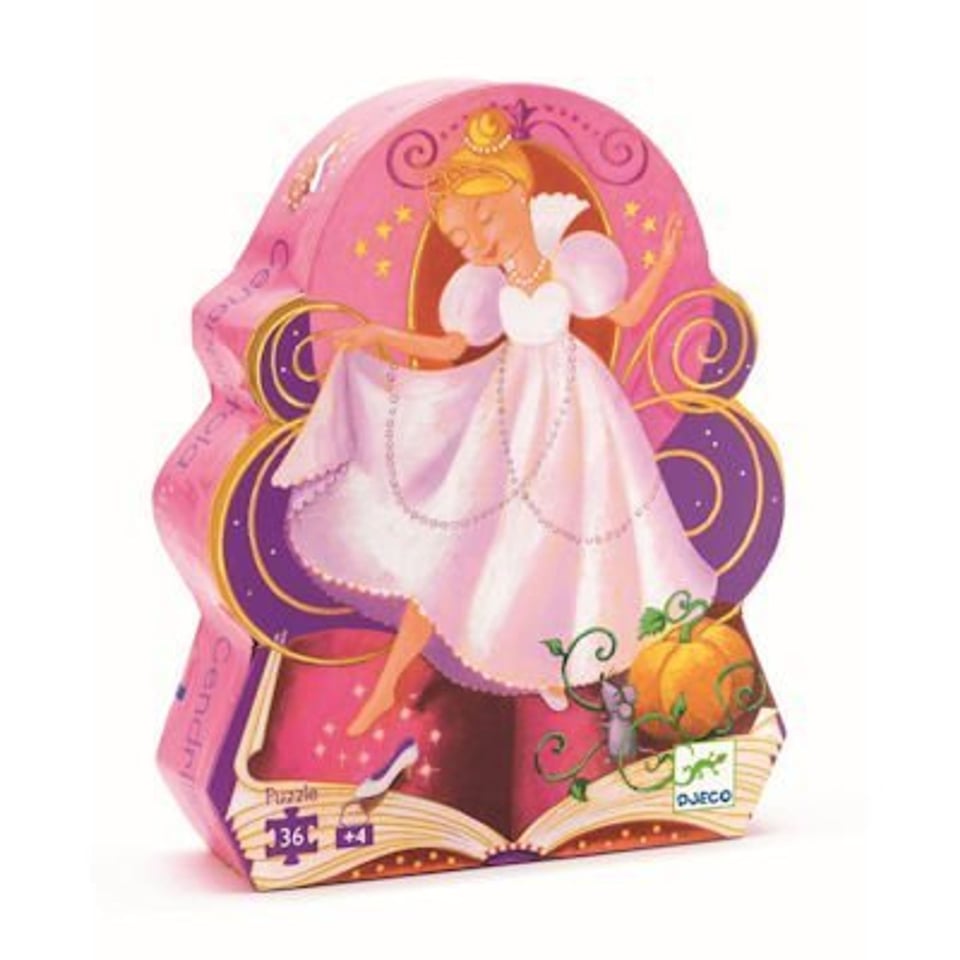 Djeco Silhouet Puzzel Assepoester 36 Stukjes