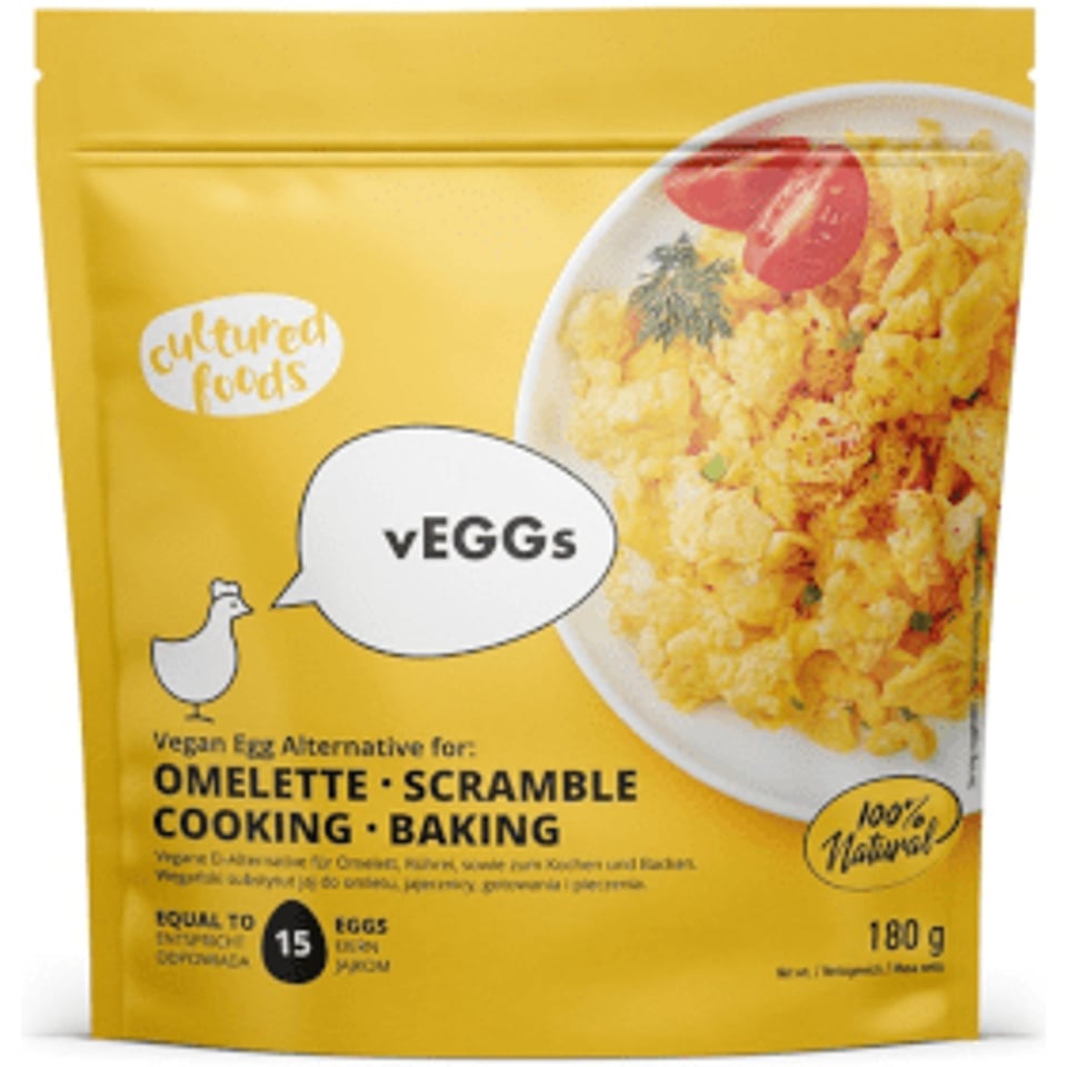 Cultured Foods vEGGs Omelette - Scramble - Cooking 180g