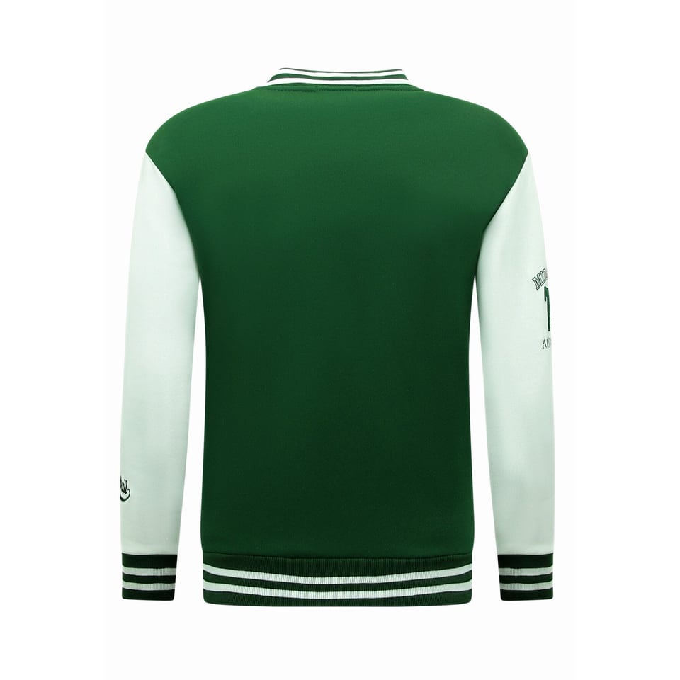 Baseball Jack Heren - College Jacket Heren - 902 - Groen