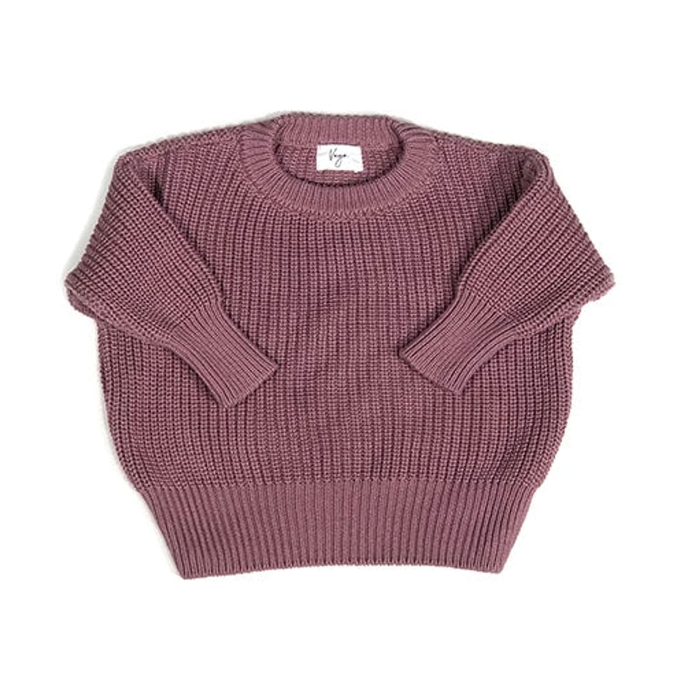 Vega Basics - The Cordero Sweater  aubergine