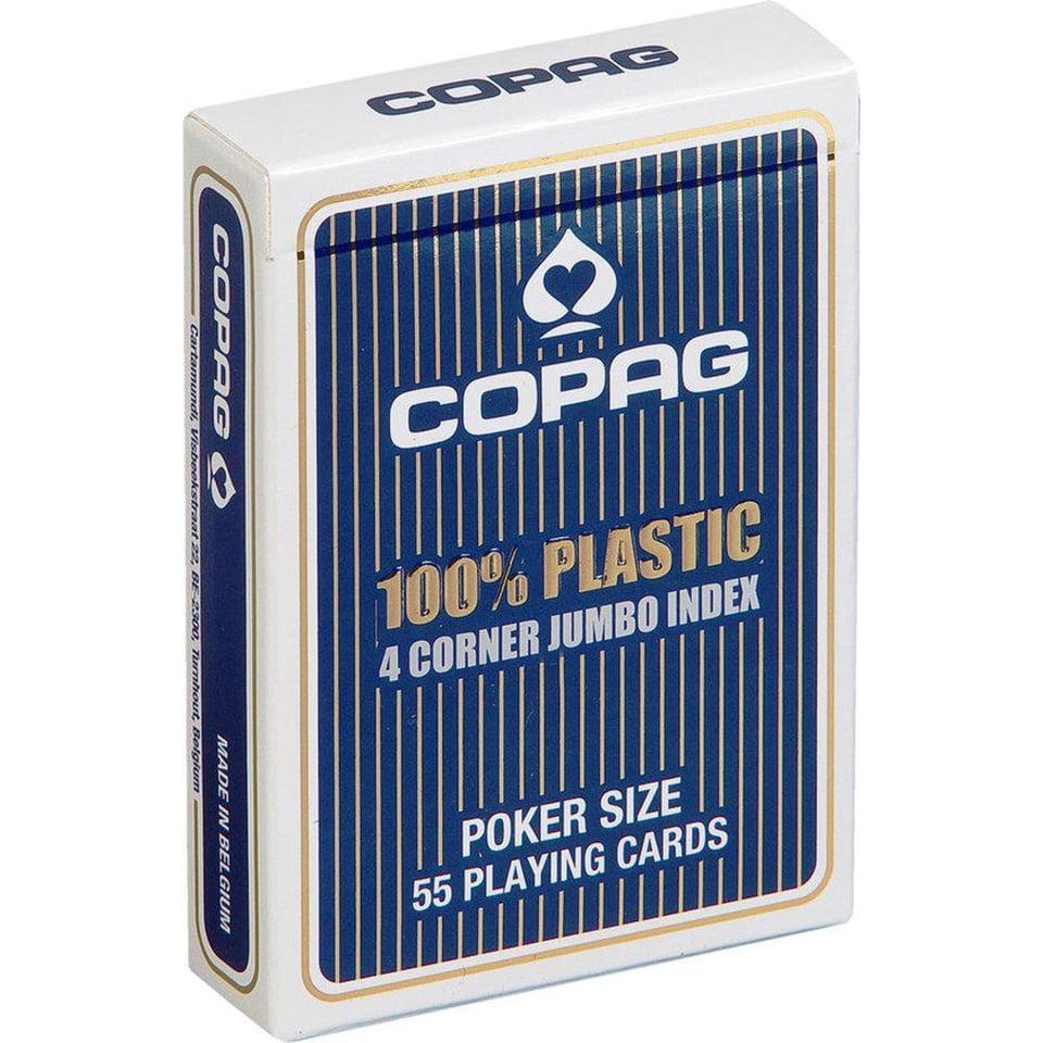 Pokerkaarten Copag Jumbo Index 4 Corners Blue