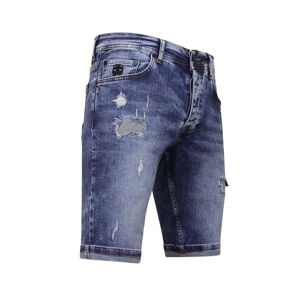 Exclusieve Korte Broek Heren Slim Fit- 1054 - Blauw