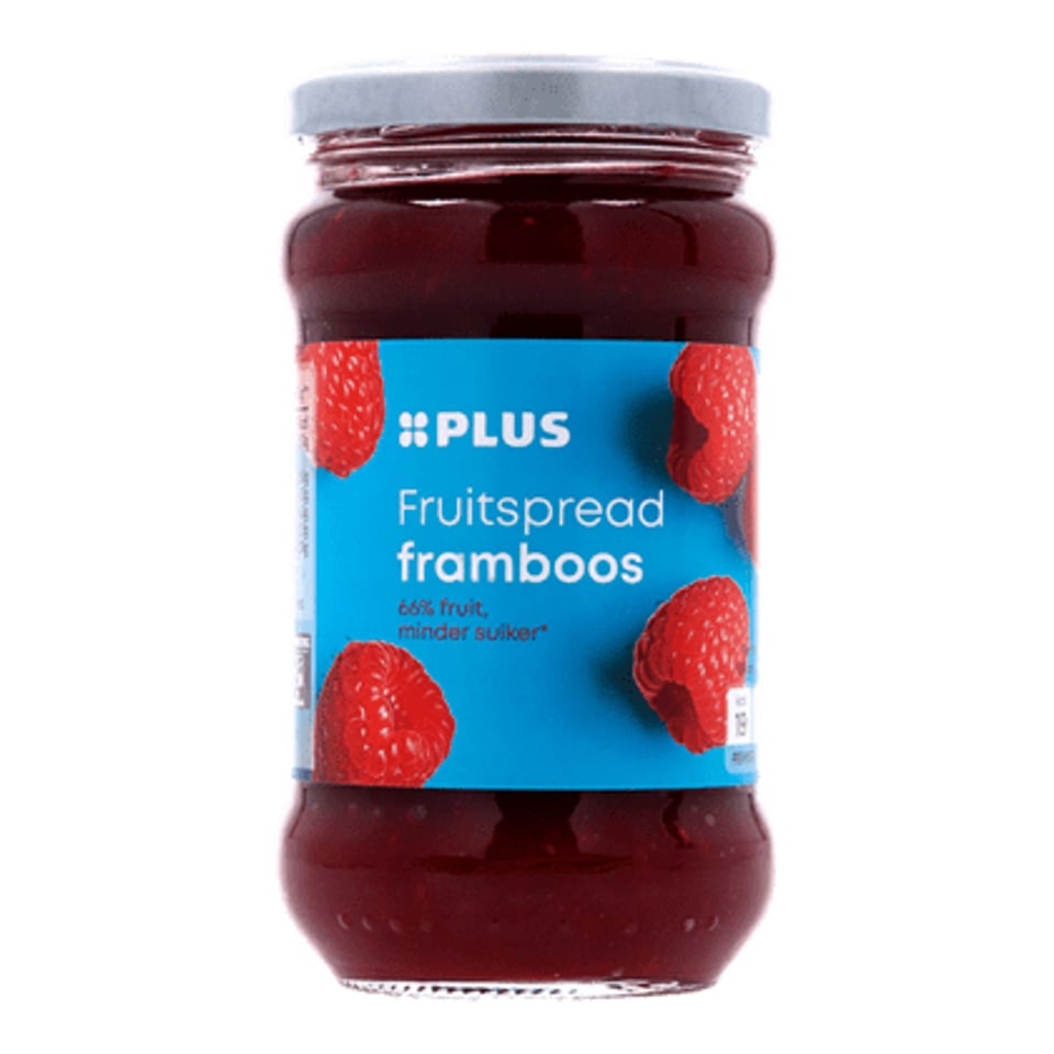 PLUS Fruitspread Framboos