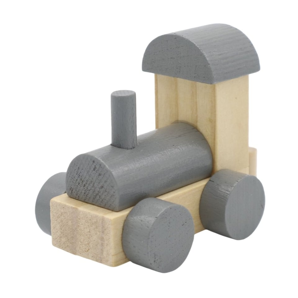 Houten Treinletter Locomotief