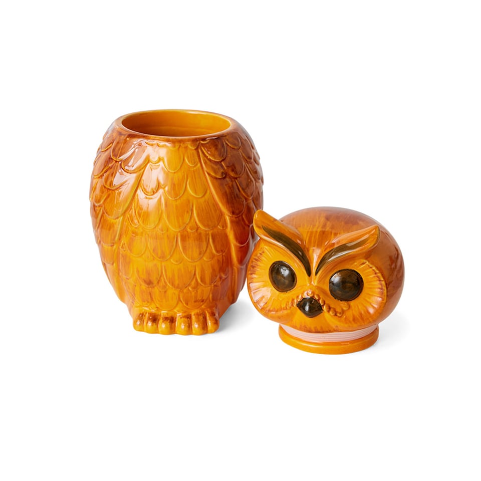 HKliving Ceramic Uil Pot Tangerine